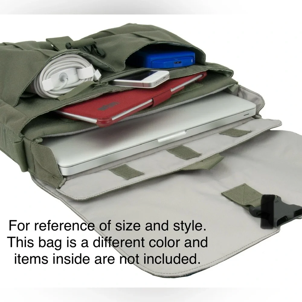 STM Khaki Canvas Messenger Bag Laptop Carrier